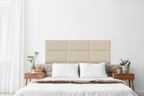 70x30 cm Kremowy Panel Tapicerowany