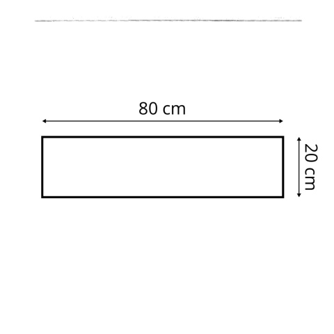 80x20 cm Turkusowy Panel Tapicerowany