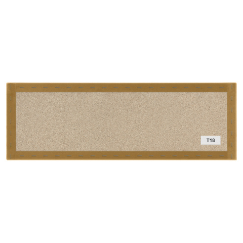100x20 cm Żółty Panel Tapicerowany