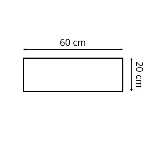 60x20 cm Grafitowy Panel Tapicerowany