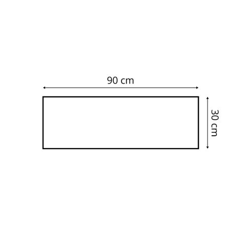 90x30 cm Khaki Panel Tapicerowany