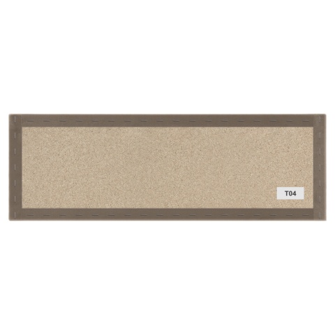 100x20 cm Beżowy Panel Tapicerowany