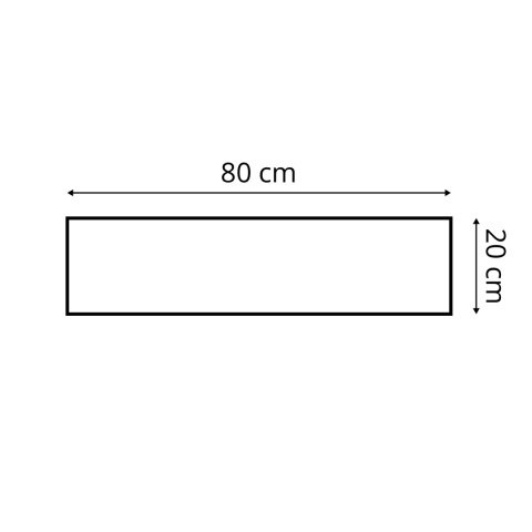 80x20 cm Bordowy Panel Tapicerowany
