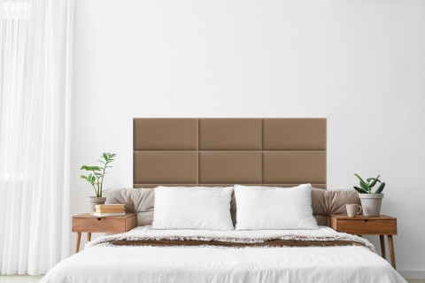 90x30 cm Beżowy Panel Tapicerowany