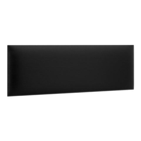100x20 cm Czarny Eko Skóra Panel Tapicerowany
