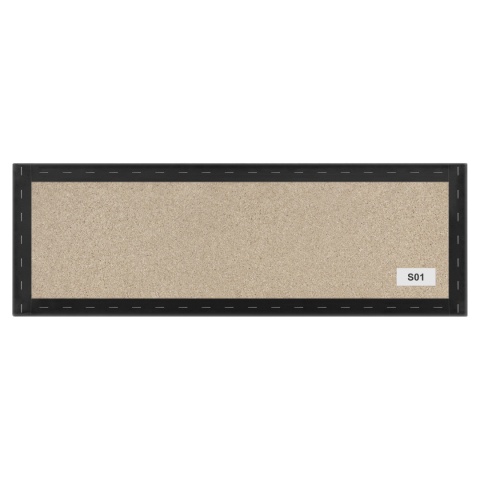 100x20 cm Czarny Eko Skóra Panel Tapicerowany