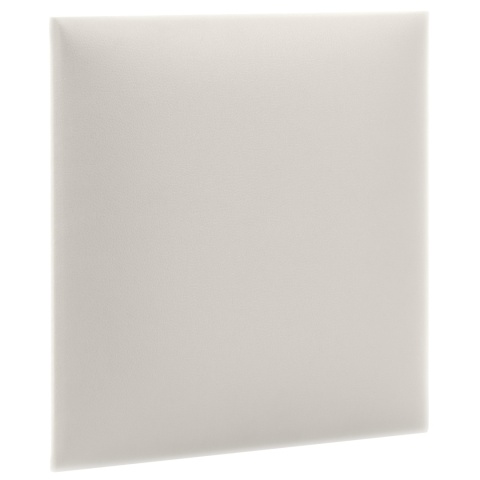 50x50 cm Kremowy Eko Skóra Panel Tapicerowany