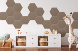 26x30 cm Beżowy Magic Velvet Panel Tapicerowany