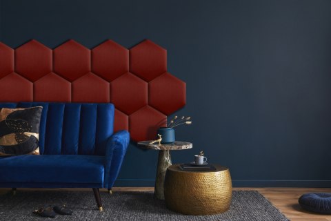 26x30 cm Bordowy Welur Panel Tapicerowany 26x30 cm Bordowy Welur Panel Tapicerowany