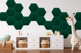 26x30 cm Butelkowa Zieleń Magic Velvet Panel Tapicerowany