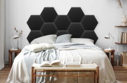 26x30 cm Grafitowy Eko Skór Panel Tapicerowany