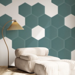 26x30 cm Lazurowy Magic Velvet Panel Tapicerowany