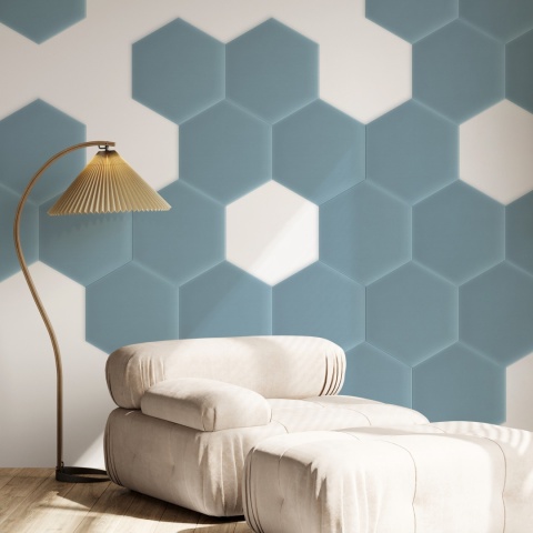 35x40 cm Błękitny Magic Velvet Panel Tapicerowany