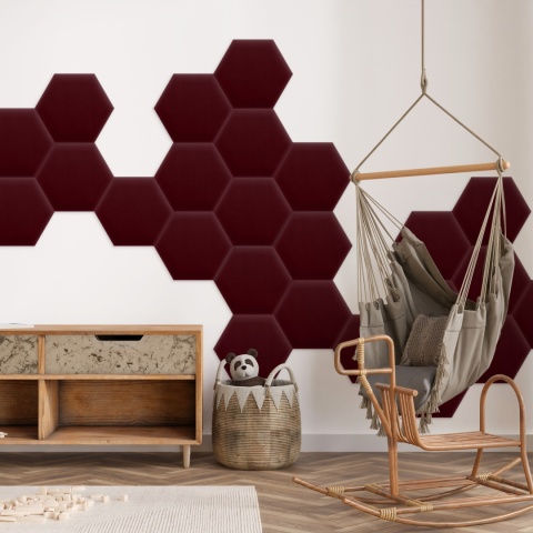 35x40 cm Bordowy Magic Velvet Panel Tapicerowany