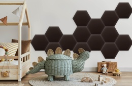 35x40 cm Brązowy Eko Skóra Panel Tapicerowany