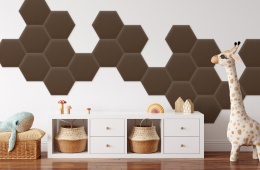 35x40 cm Brązowy Magic Velvet Panel Tapicerowany