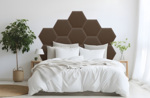 35x40 cm Brązowy Magic Velvet Panel Tapicerowany