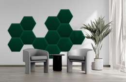 35x40 cm Butelkowa Zieleń Magic Velvet Panel Tapicerowany