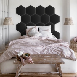 35x40 cm Grafitowy Eko Skóra Panel Tapicerowany