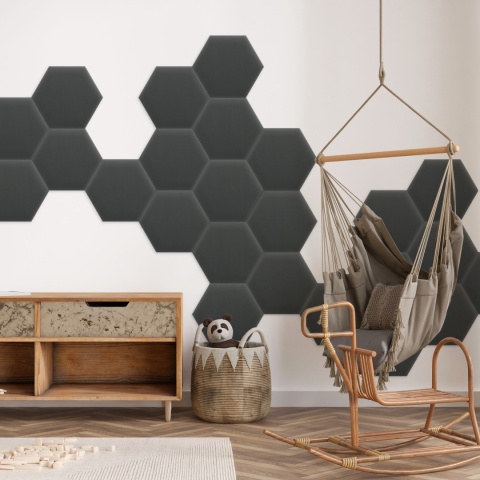 35x40 cm Grafitowy Magic Velvet Panel Tapicerowany