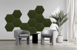 35x40 cm Khaki Magic Velvet Panel Tapicerowany