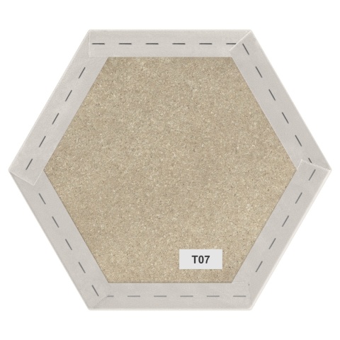 35x40 cm Kremowy Welur Panel Tapicerowany