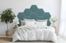 35x40 cm Lazurowy Magic Velvet Panel Tapicerowany