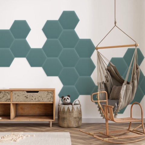 35x40 cm Lazurowy Magic Velvet Panel Tapicerowany