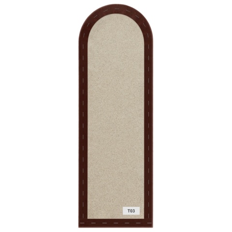 20x100 cm Bordowy Welur Panel Tapicerowany