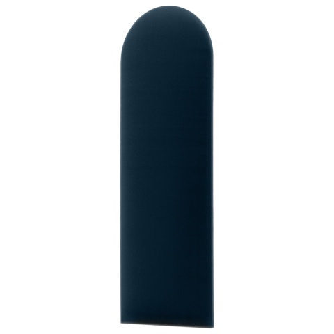 20x100 cm Granatowy Welur Panel Tapicerowany