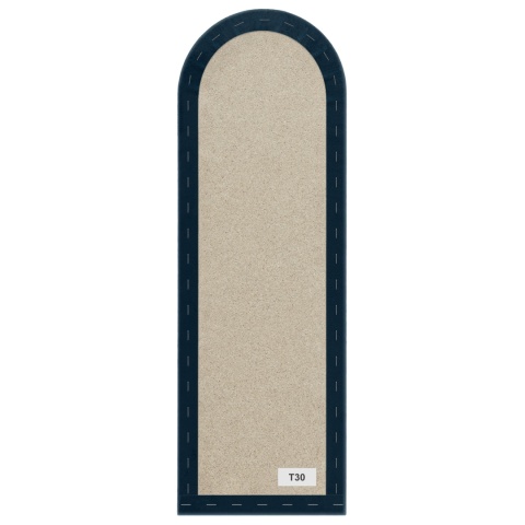 20x100 cm Granatowy Welur Panel Tapicerowany