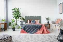 20x100 cm Miętowy Welur Panel Tapicerowany