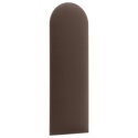 20x60 cm Brązowy Welur Panel Tapicerowany