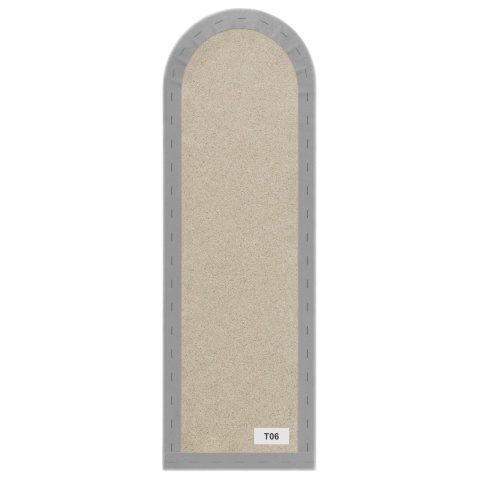 20x60 cm Jasny Szary Welur Panel Tapicerowany 20x60 cm Jasny Szary Welur Panel Tapicerowany