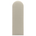 20x60 cm Kremowy Welur Panel Tapicerowany