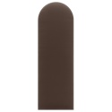 20x80 cm Brązowy Welur Panel Tapicerowany