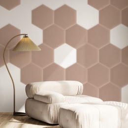 26x30 cm Pudrowy Róż Magic Velvet Panel Tapicerowany