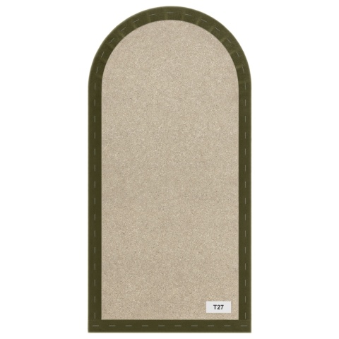 30x100 cm Khaki Welur Panel Tapicerowany