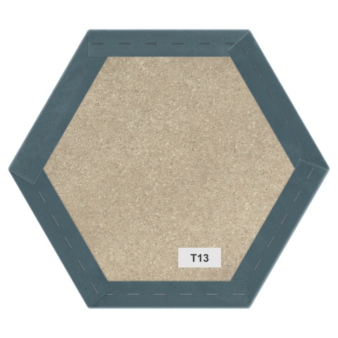 30x26 cm Morski Welur Panel Tapicerowany