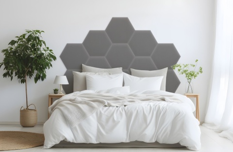 35x40 cm Szary Magic Velvet Panel Tapicerowany