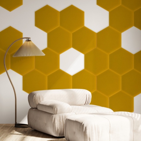 35x40 cm Żółty Magic Velvet Panel Tapicerowany