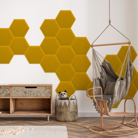 35x40 cm Żółty Magic Velvet Panel Tapicerowany